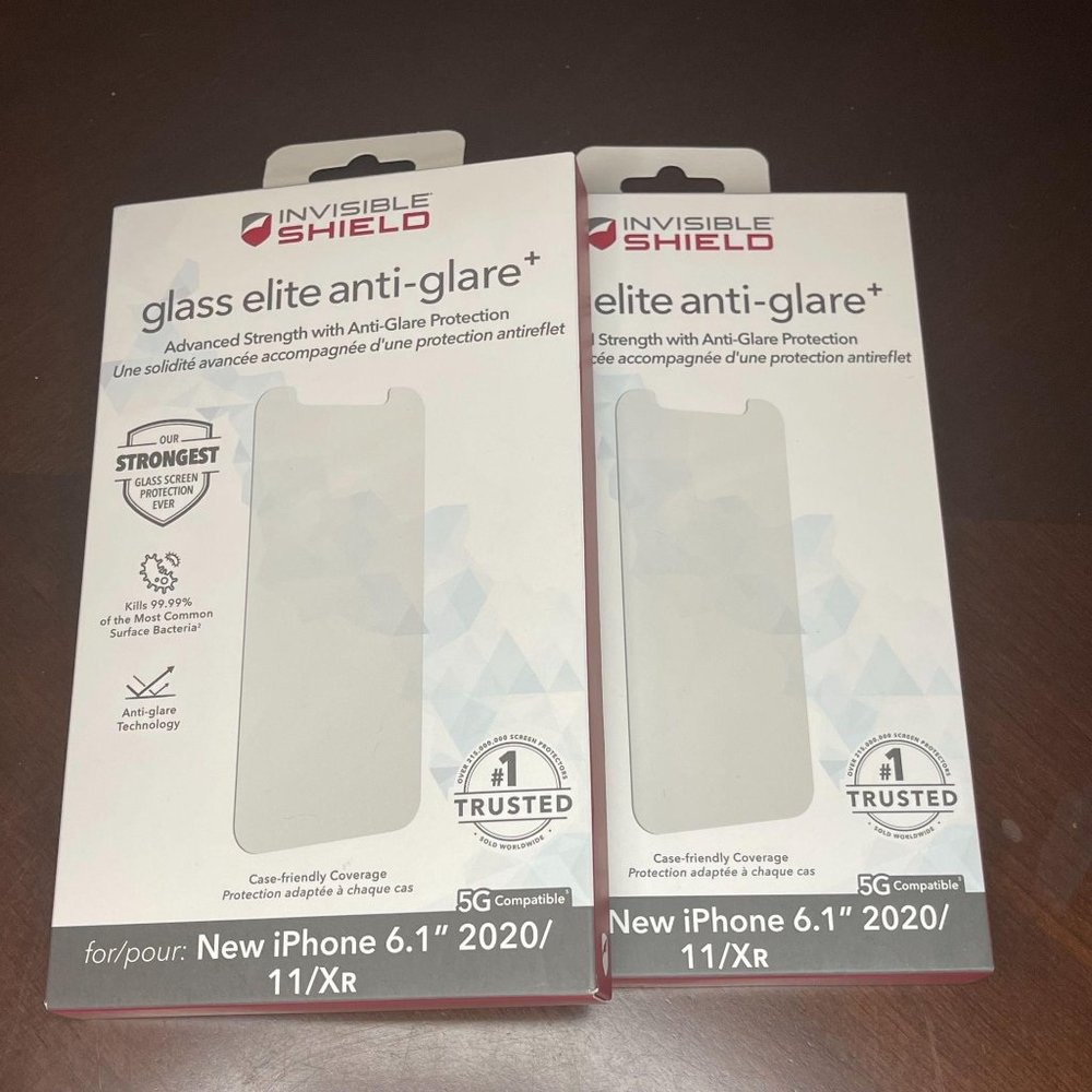 Set of 2 Invisible Shield Glass Screen Protector